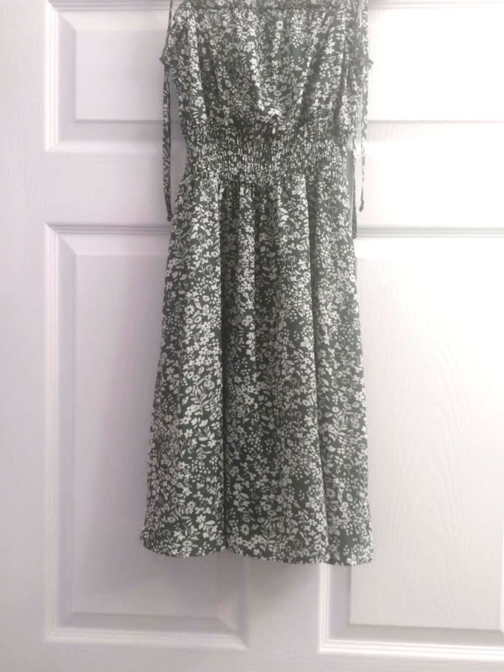 Sexyasasii Women's Summer Tie Shoulder Floral Sun Dress Size S